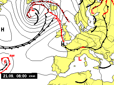 Preview of KNMI Synoptic Map - 4-colors e-ink